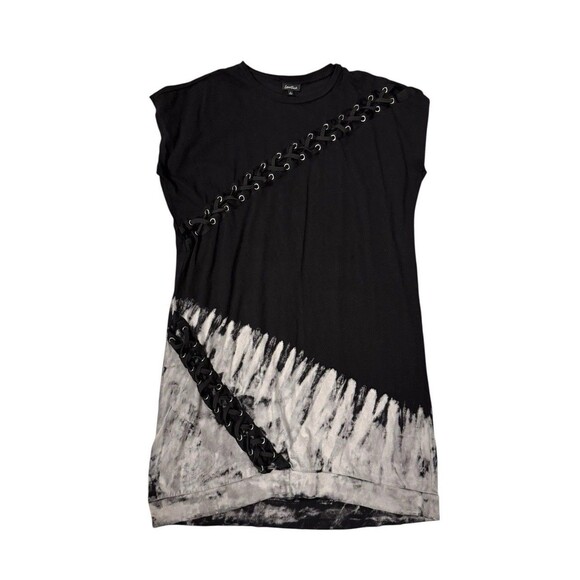 Torrid x LOVESICK Sz 1 XL Tie-dye Relaxed Dolman Dress Plus Lace-Up - Picture 1 of 3